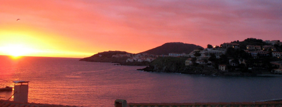 sunrise from the terrace - Prud'Homie Collioure